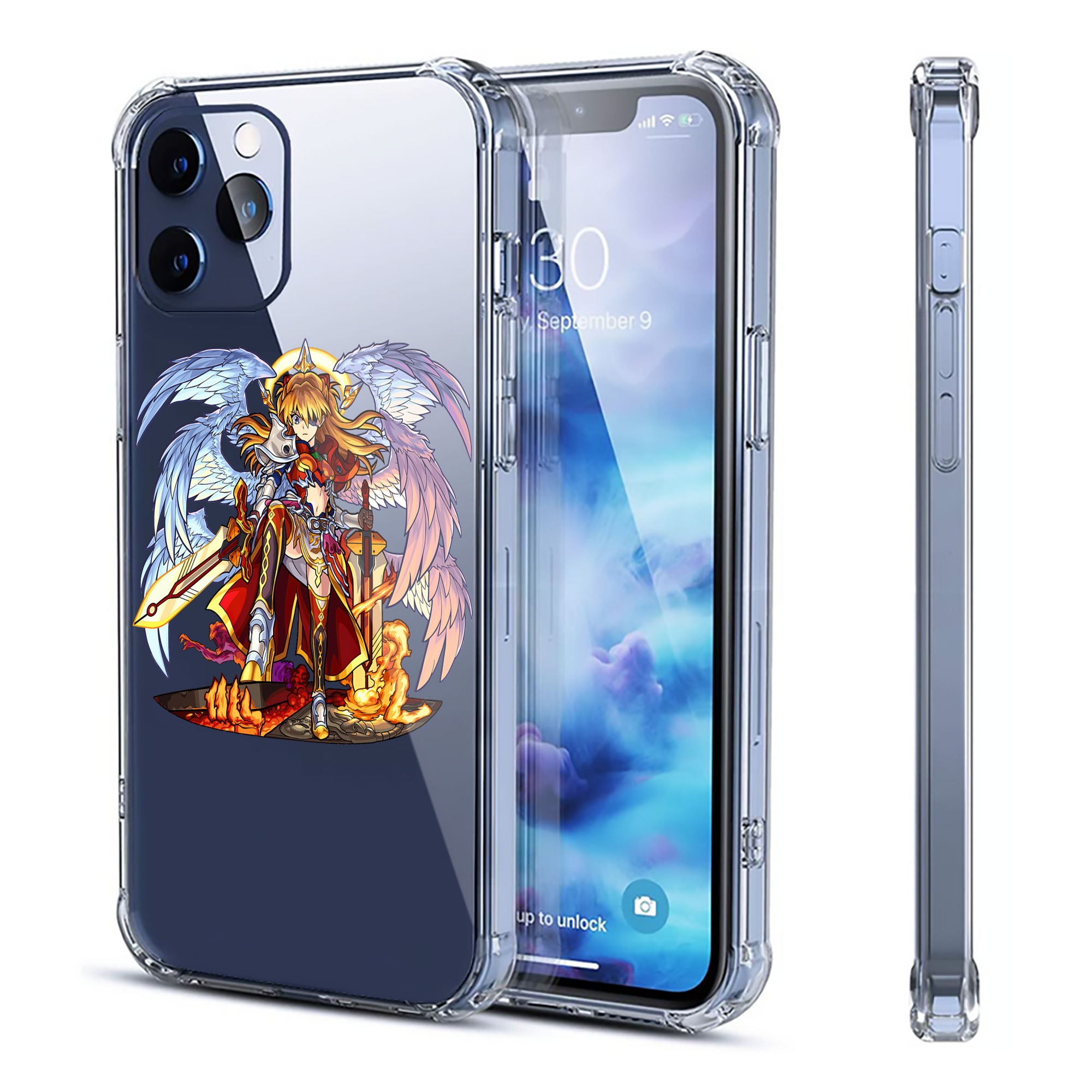 （画像用） EVA 新世紀エヴァンゲリオン 【iPhone 12シリーズ対応】透明スマホケース（クリアソフトケース）